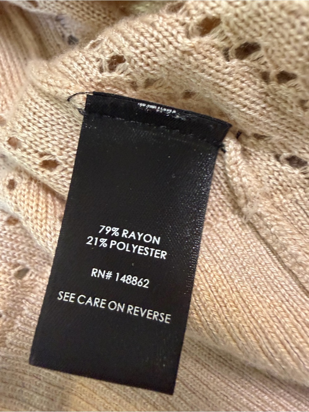 torrid Beige Open-Front Pointelle Knit Cardigan - Picture 2 of 4